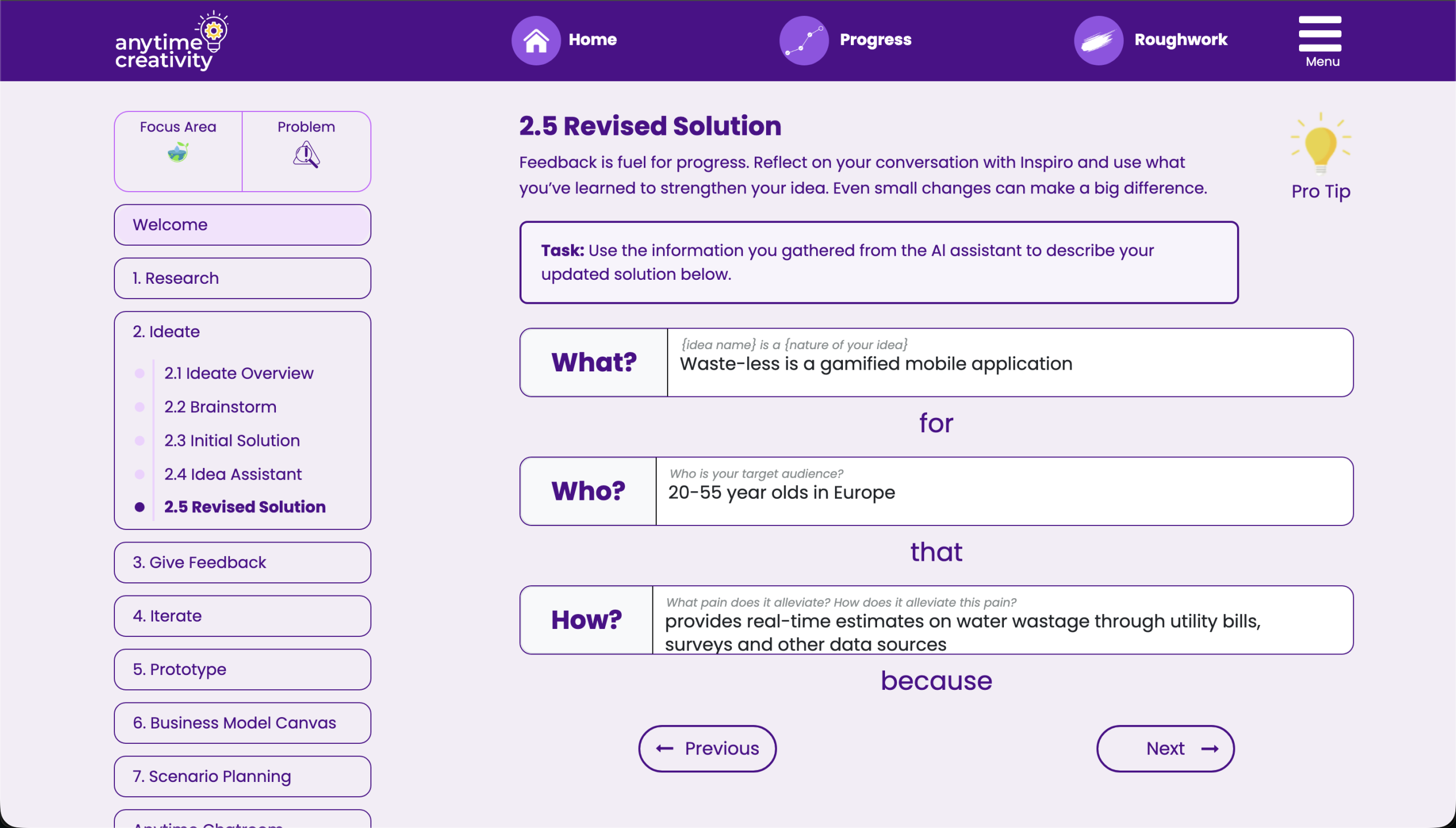 Writing a solution statement