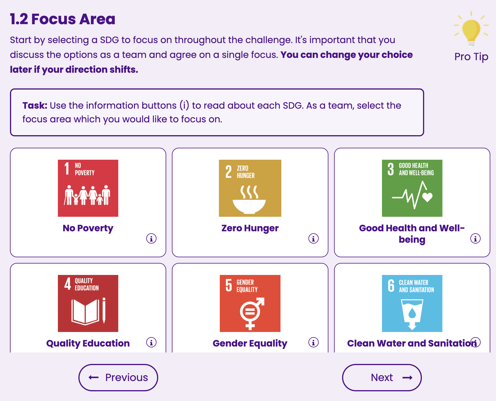 Design dashboard mockup showing stages and guidance